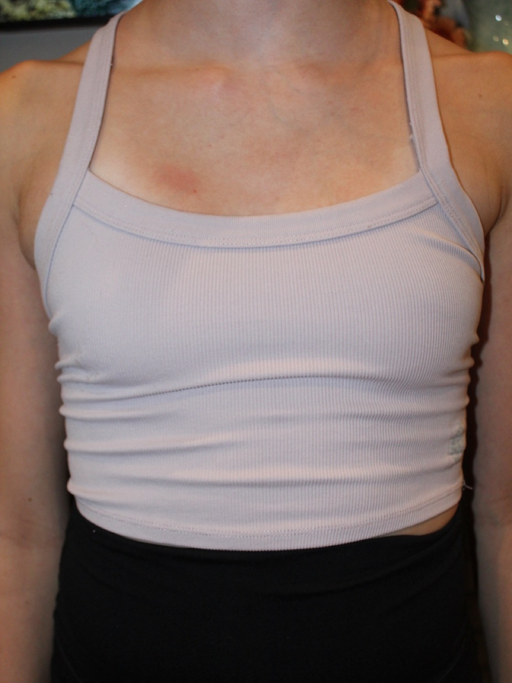 FP Movement by Free People Pale Lavender Ribbed Tank Top